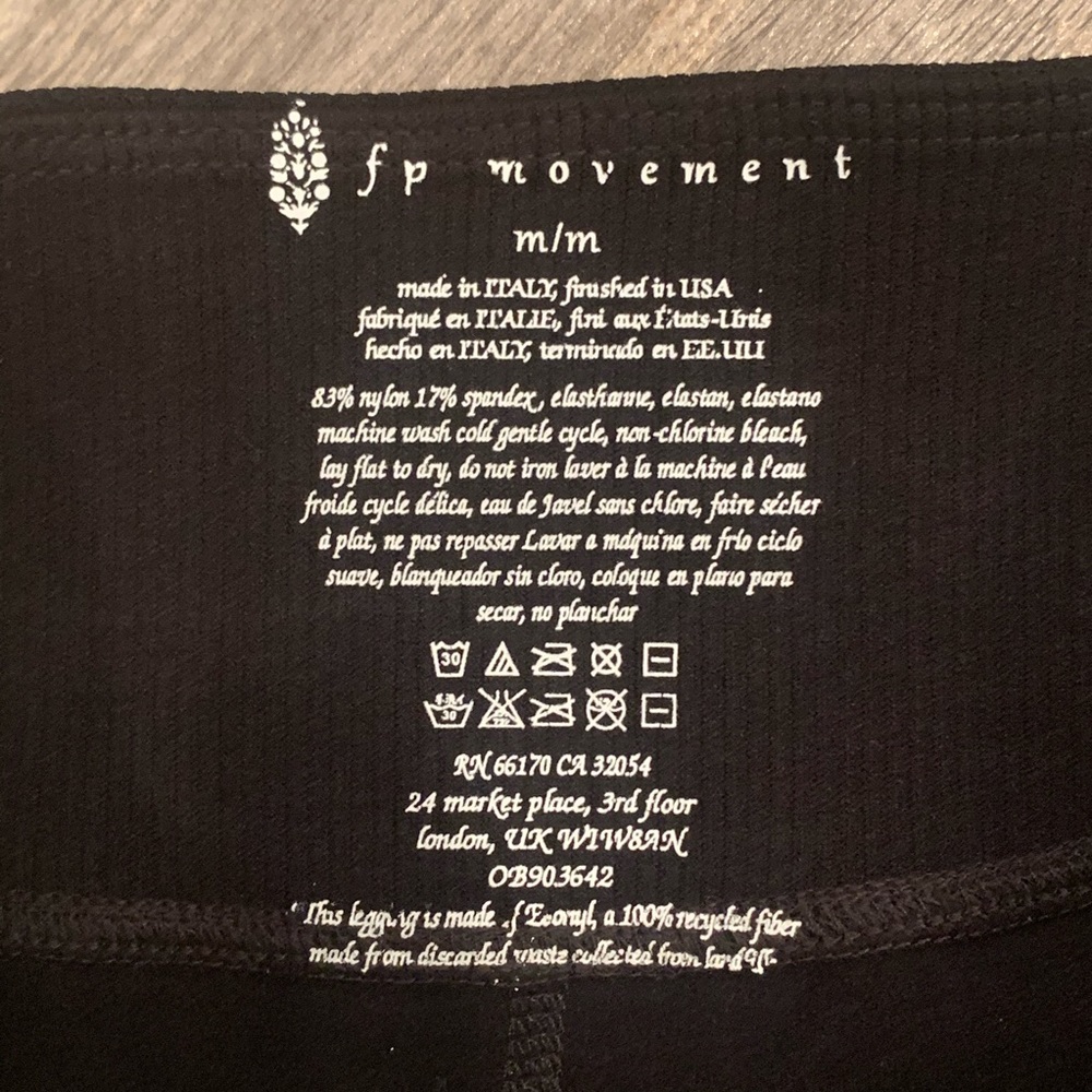 Free People Movement Gone Adrift Leggings Black - Picture 10 of 11